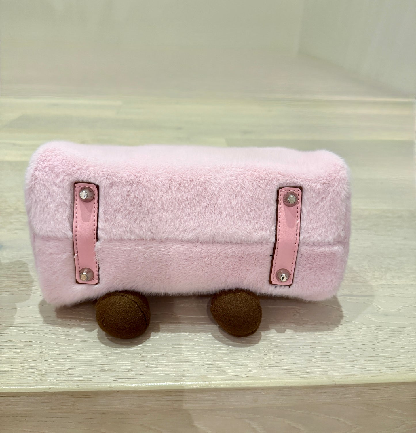 Fluffy Smiling Handbag Colour Pink